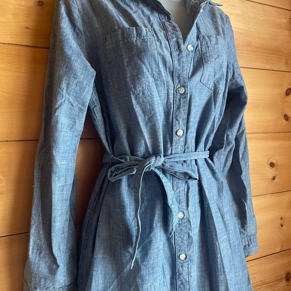 LL Bean Chambray button up dress NWOT - Picture 5 of 5